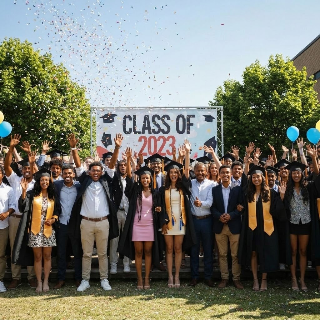 Students celebrating