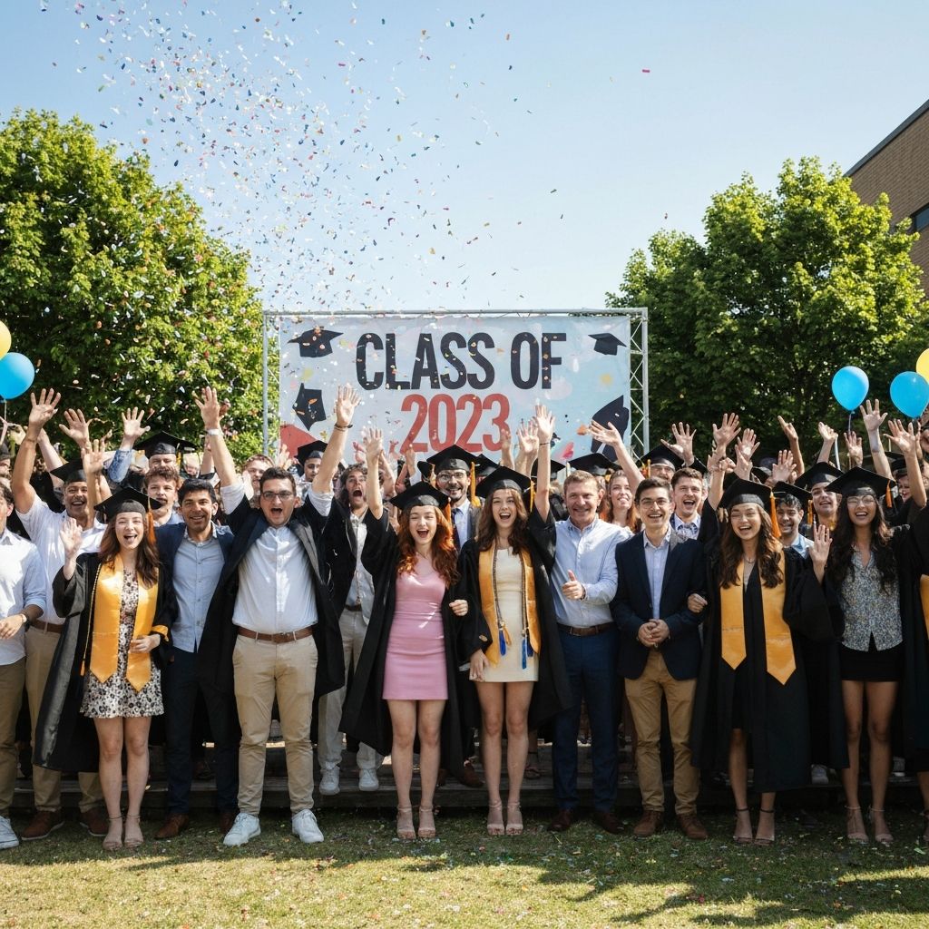 Students celebrating
